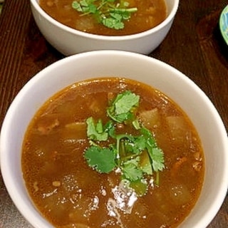 残ったカレールーで☆おいしいスープ